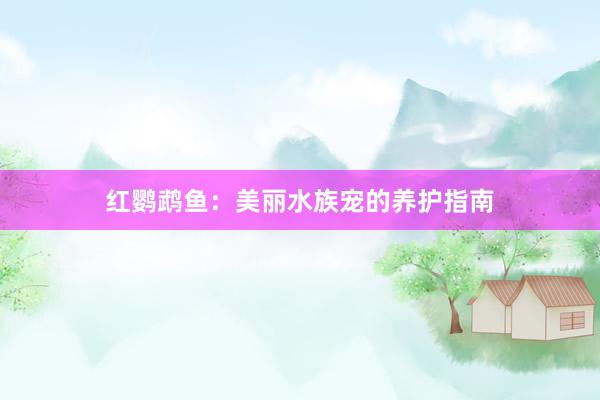 红鹦鹉鱼：美丽水族宠的养护指南